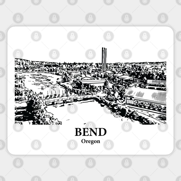 Bend - Oregon Magnet by Lakeric